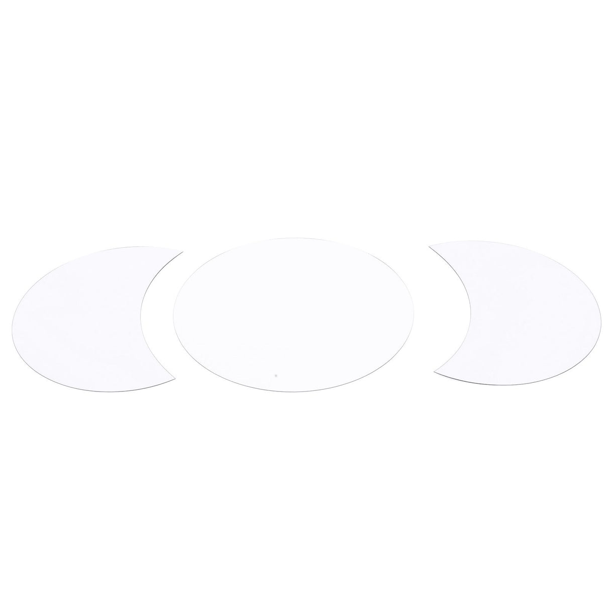 Acrylic Mirror Wall Sticker Sun Half Moon Shape Decorative Background Decal for Home UseSilver