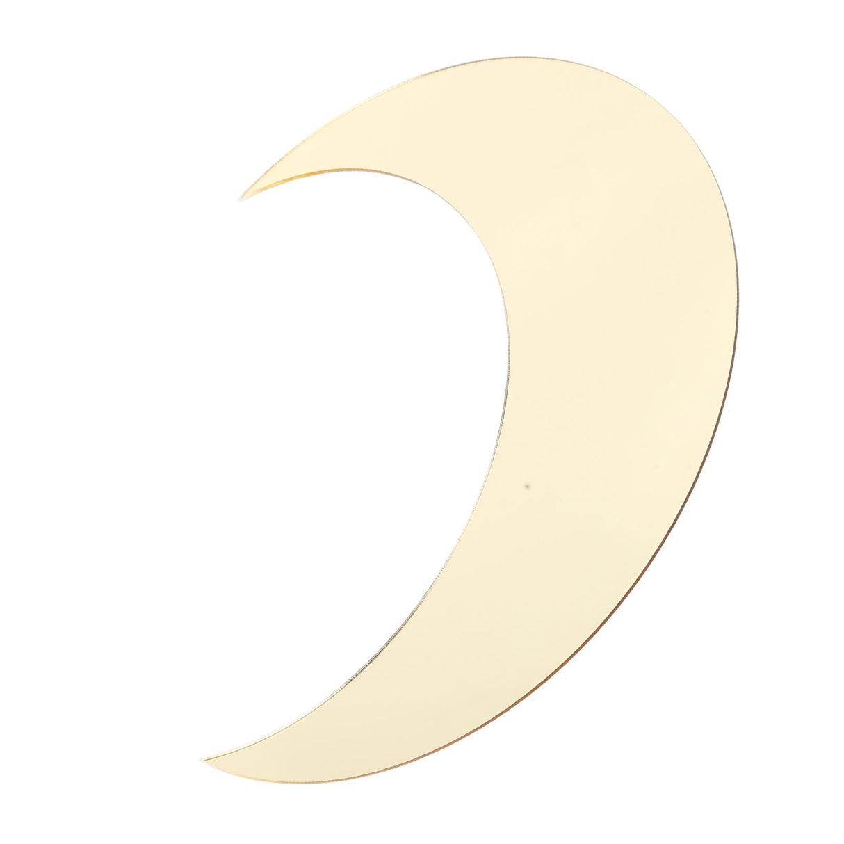 Moon Shape Mirror Wall Sticker Acrylic Decorative Background Decal for Home Office CorridorGold