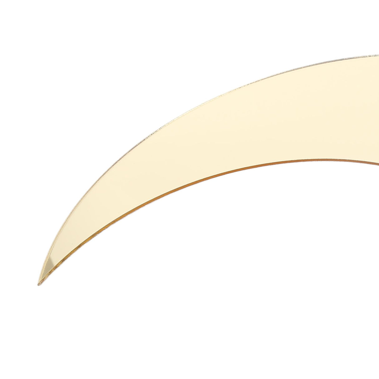 Moon Shape Mirror Wall Sticker Acrylic Decorative Background Decal for Home Office CorridorGold
