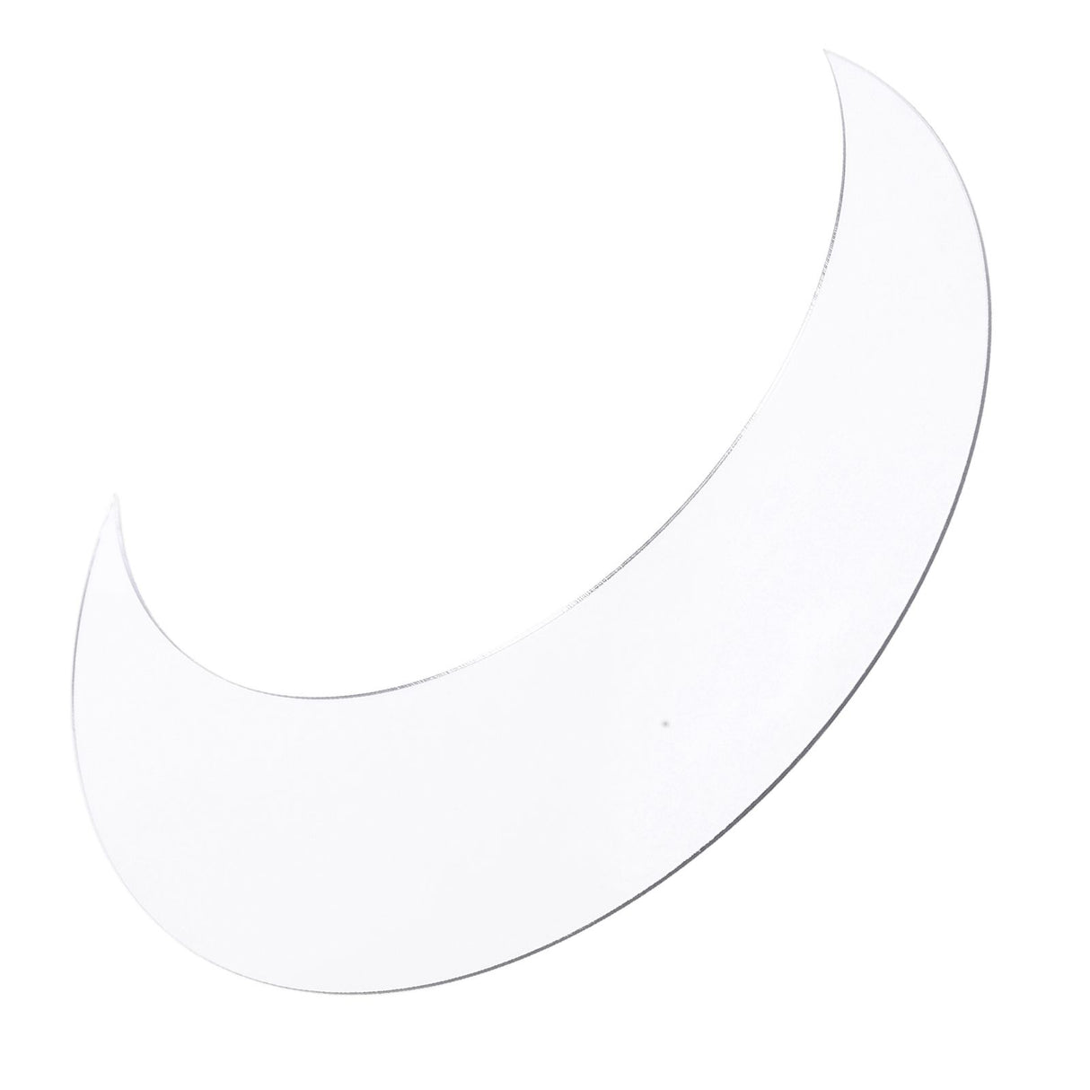 Moon Shape Mirror Wall Sticker Acrylic Decorative Background Decal for Home Office CorridorSilver