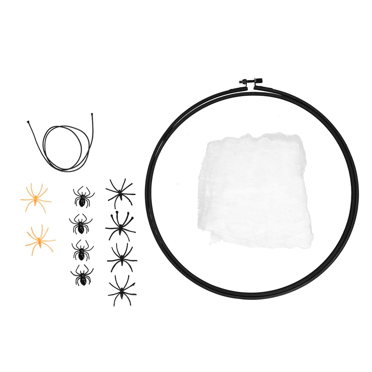 Halloween Embroidery DIY Decorative Cross Stitch Crafts Kit for Home Festival DecorationWithout Bowknot