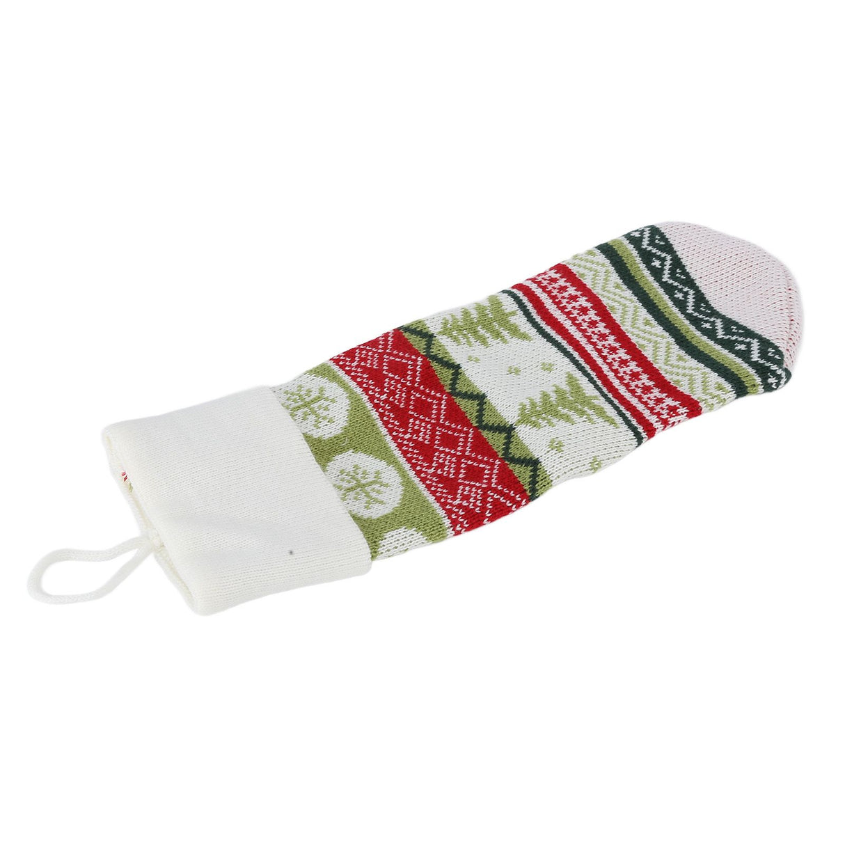 Christmas Decorations Children Sock Ornament Gift Bag Home Decoration for FestivalWhite Rope