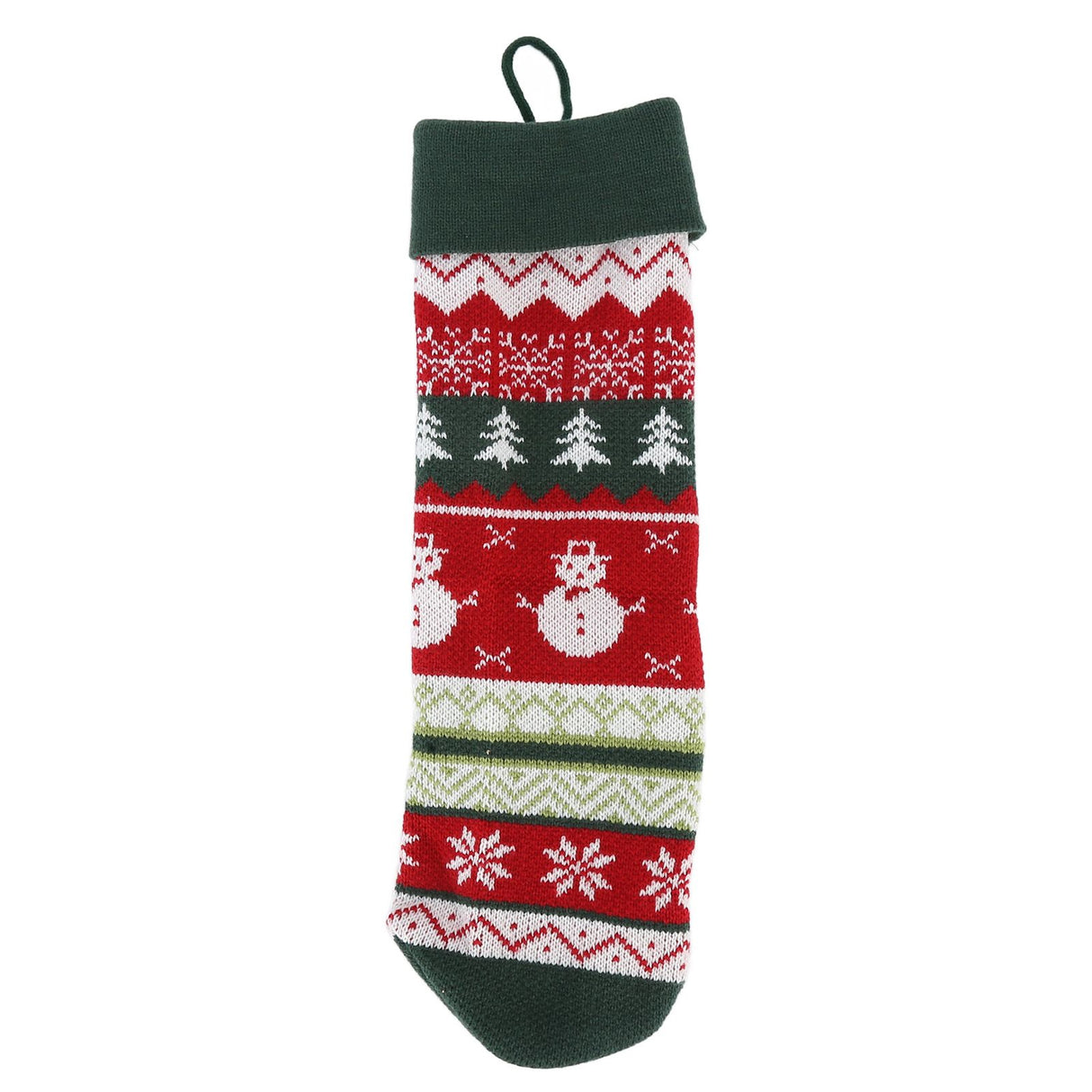 Christmas Decorations Children Sock Ornament Gift Bag Home Decoration for FestivalGreen Rope