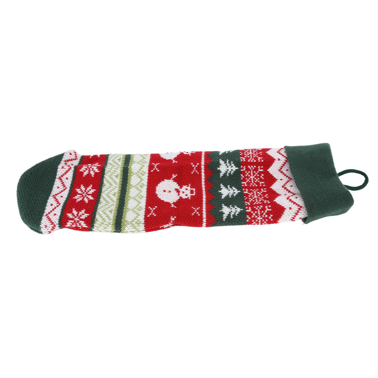 Christmas Decorations Children Sock Ornament Gift Bag Home Decoration for FestivalGreen Rope