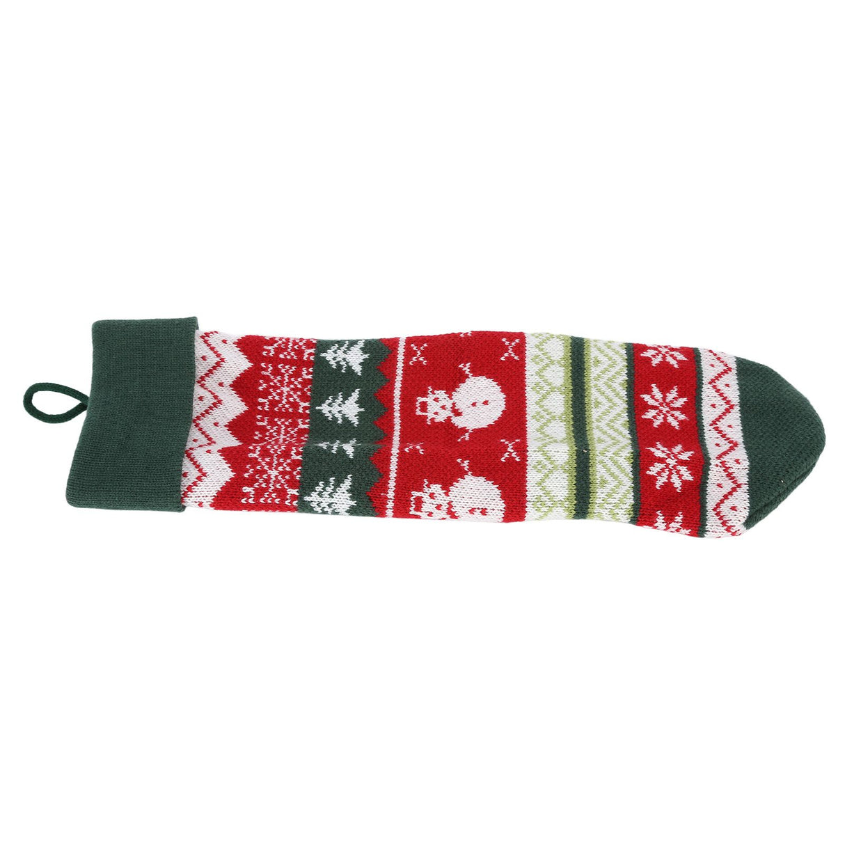 Christmas Decorations Children Sock Ornament Gift Bag Home Decoration for FestivalGreen Rope