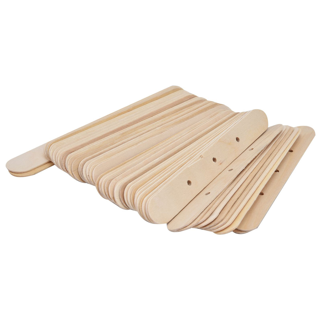 50Pcs Candle Wick Holder Birch Easy Use Reusable Wooden Wax Core Holder for Making Candles150x20mm 3 Hole