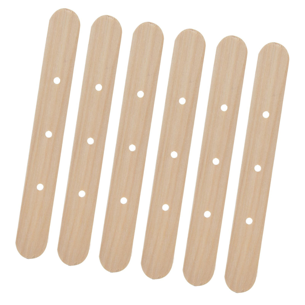 50Pcs Candle Wick Holder Birch Easy Use Reusable Wooden Wax Core Holder for Making Candles150x20mm 3 Hole