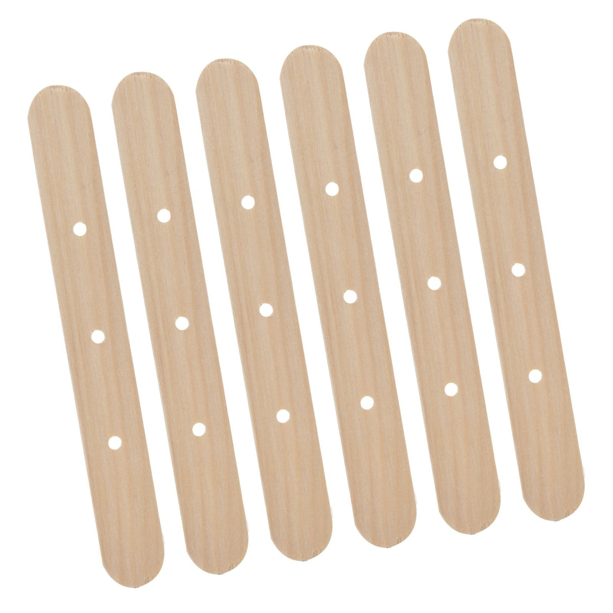 50Pcs Candle Wick Holder Birch Easy Use Reusable Wooden Wax Core Holder for Making Candles150x20mm 3 Hole
