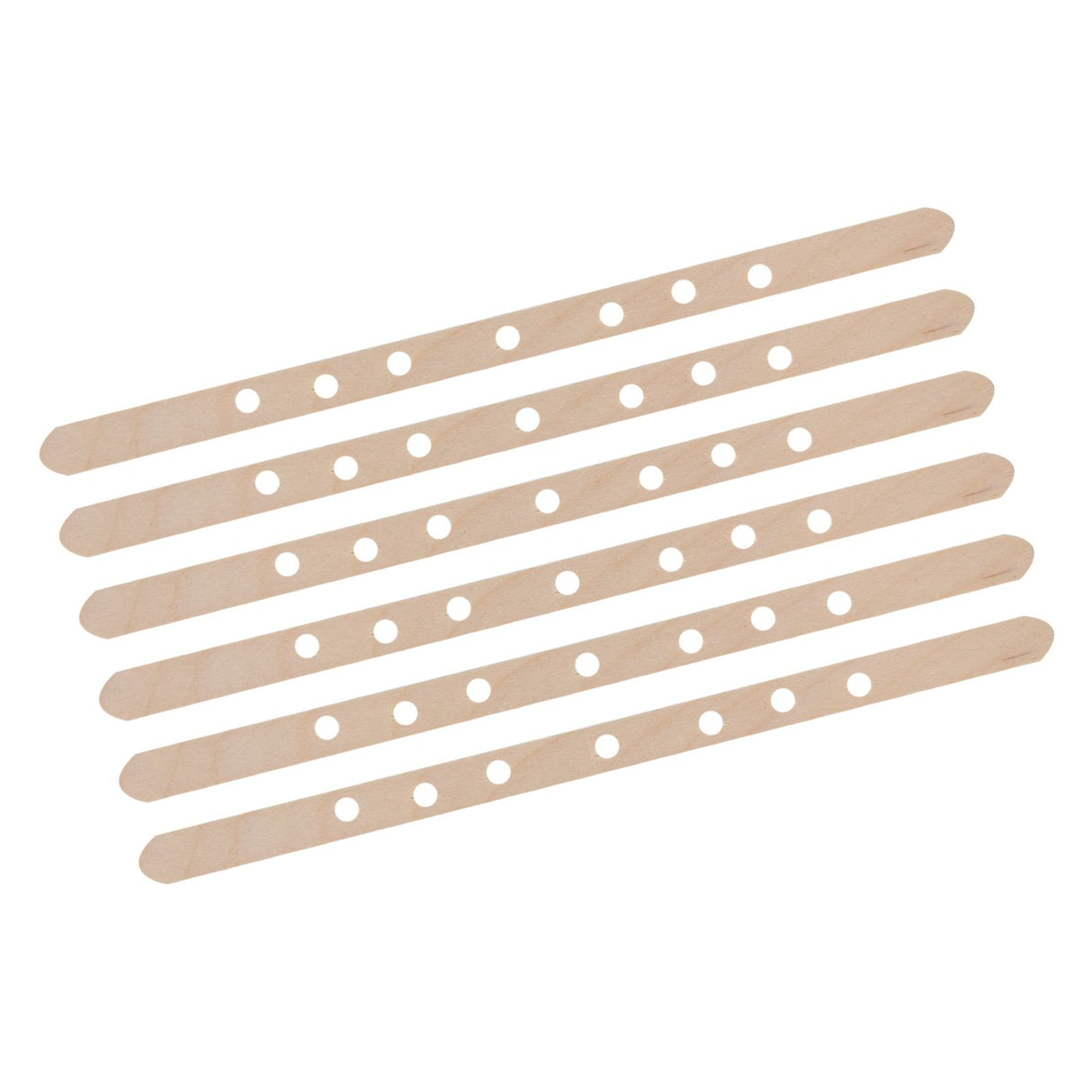 50Pcs Candle Wick Holder Birch Easy Use Reusable Wooden Wax Core Holder for Making Candles180x10mm 7 Hole