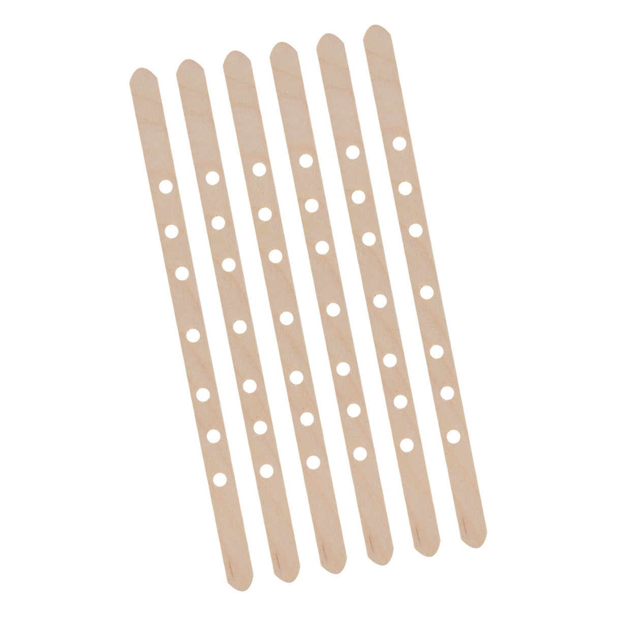 50Pcs Candle Wick Holder Birch Easy Use Reusable Wooden Wax Core Holder for Making Candles180x10mm 7 Hole