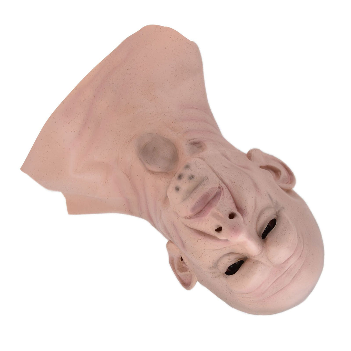 Realistic Bald Head Man Mask Latex Human Face Mask Funny Scary Halloween Costume Cosplay Props