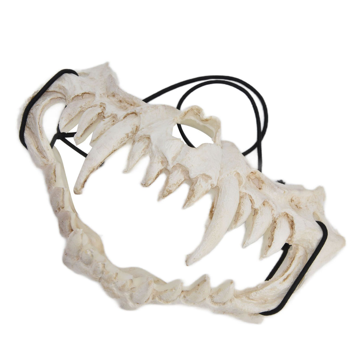 Skull Mask Latex Tiger Tooth Type Durable Waterproof Adjustable Scary Mask for Party Festival Theater