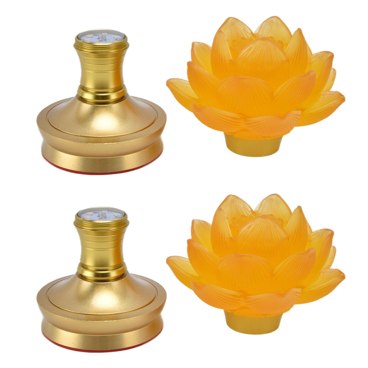 2 Set LED Buddhist Light 3 Color Adjustment Buddha Lamp Plug In Flower Light for Home Buddhist SupplyAU Plug 100-240V