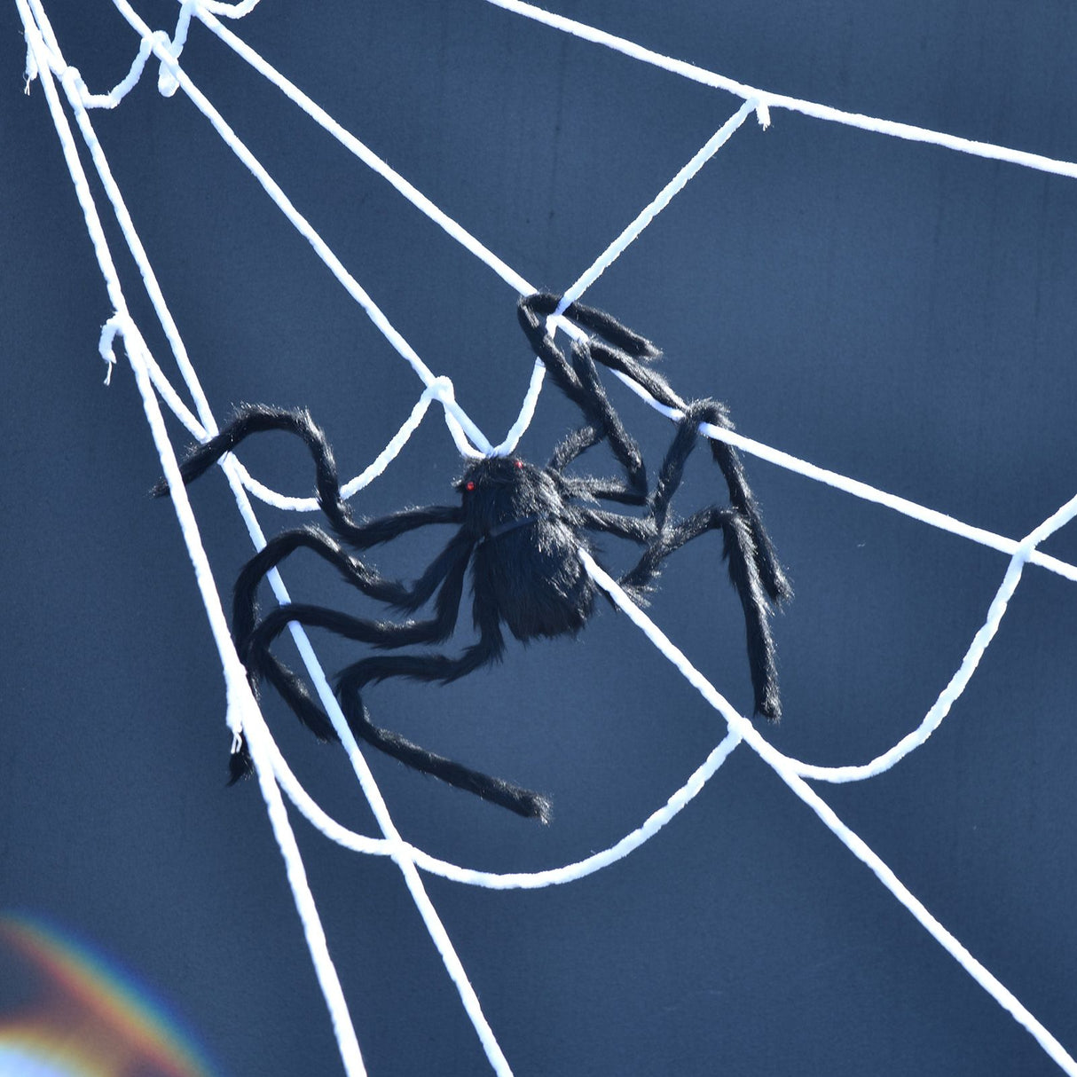 Spiders Halloween Decor Terrible Reusable Black Giant Spider Halloween Decoration for Indoor Outdoor90cm