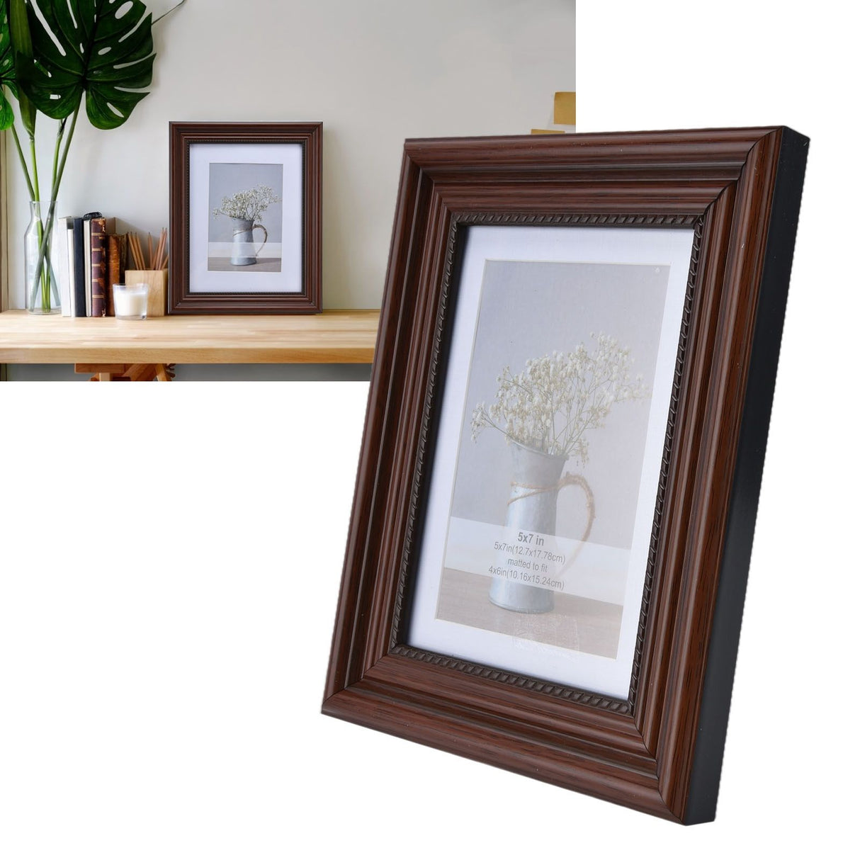 Simple Style Concave Photo Frame Rectangular Photo Frame for Living Room BedroomM