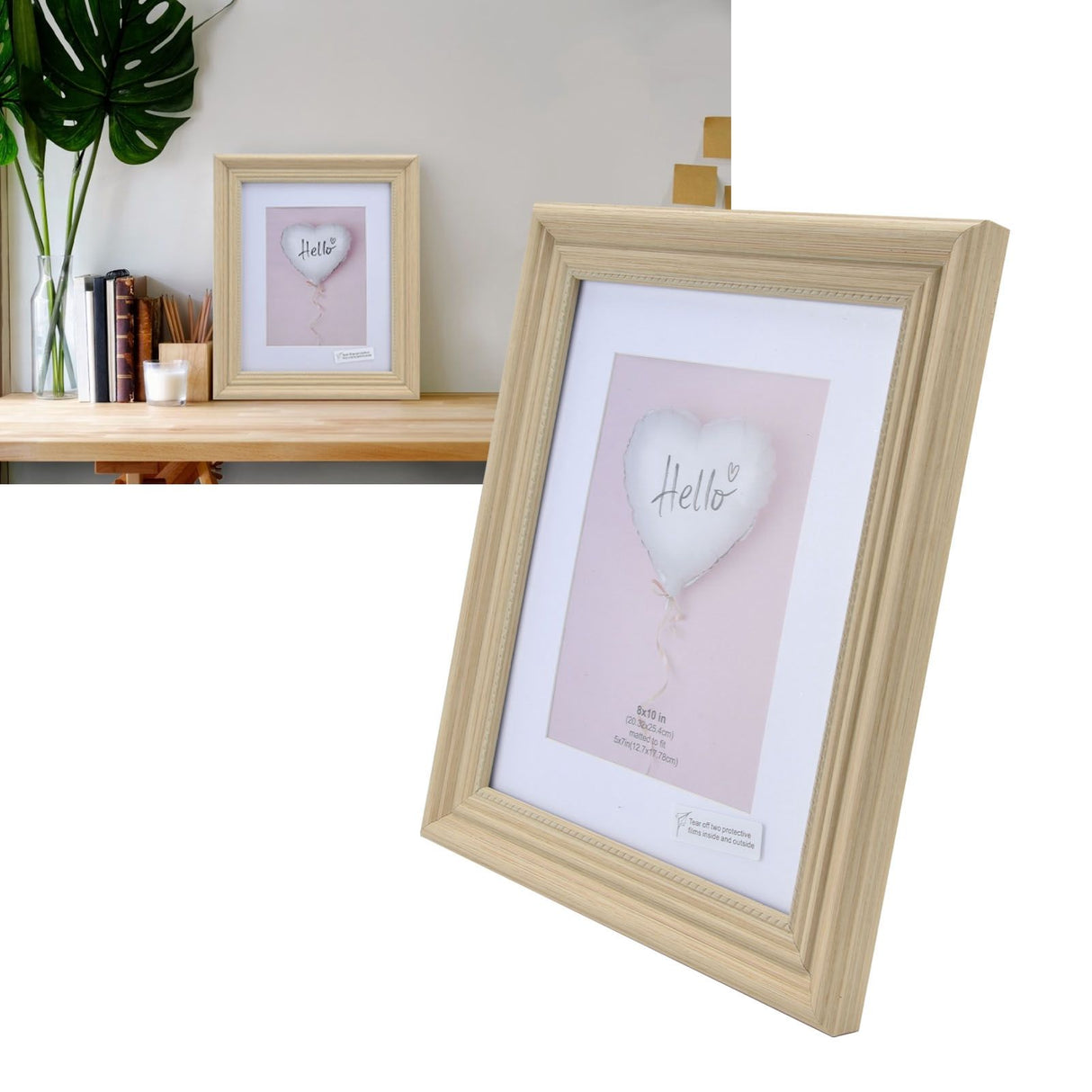 Modern Photo Frame Wooden Color Innovative Display Picture Frame for Home Office BedroomXL