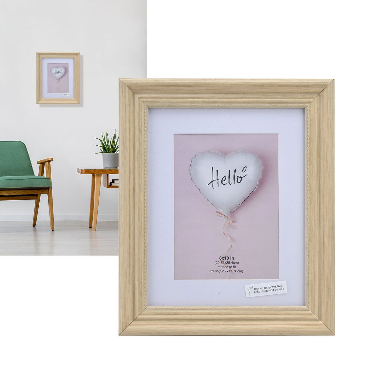 Modern Photo Frame Wooden Color Innovative Display Picture Frame for Home Office BedroomXL