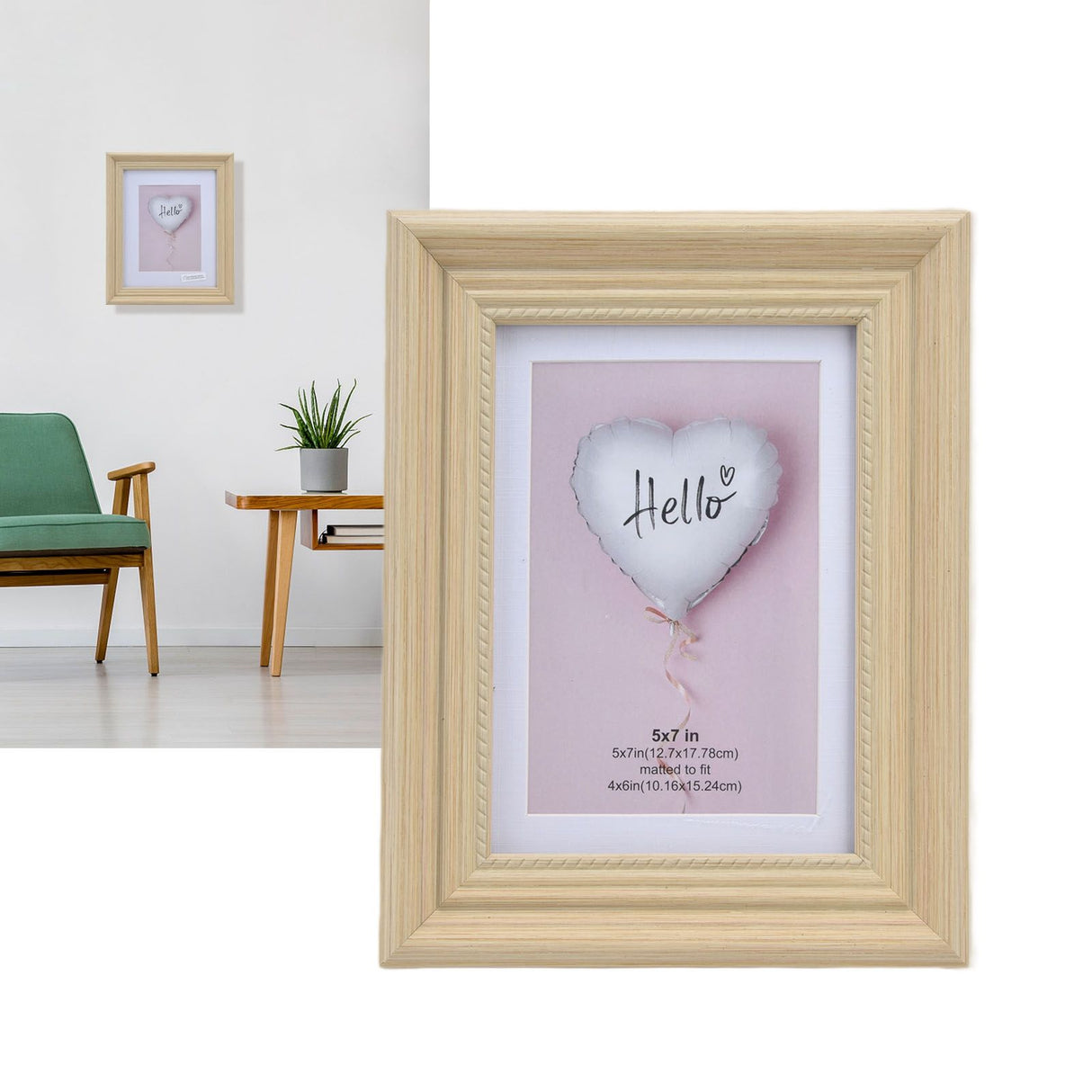 Modern Photo Frame Wooden Color Innovative Display Picture Frame for Home Office BedroomM