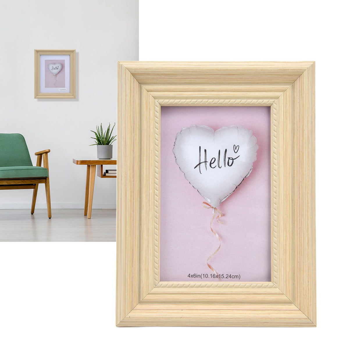 Modern Photo Frame Wooden Color Innovative Display Picture Frame for Home Office BedroomS
