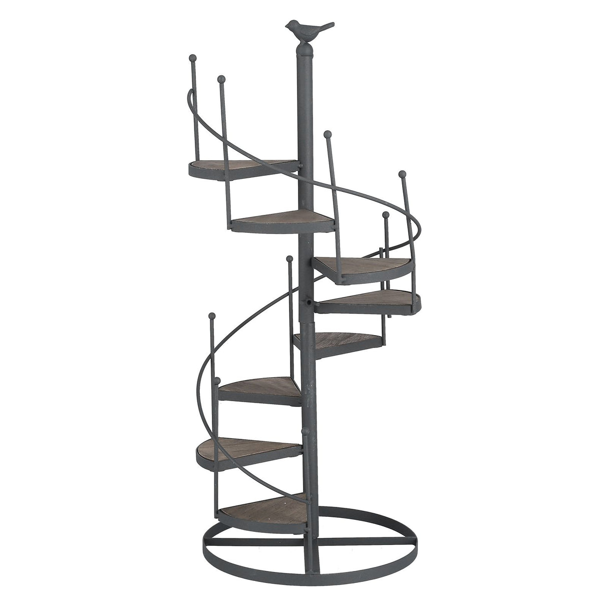 European Style Decorative Plant Shelf Multifuctional Wrought Iron Plant Rack Easy to Install for Balcony and Living Room