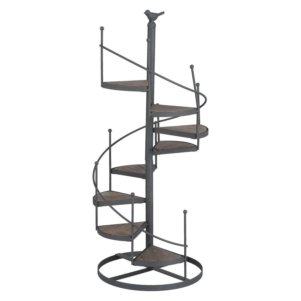 European Style Decorative Plant Shelf Multifuctional Wrought Iron Plant Rack Easy to Install for Balcony and Living Room