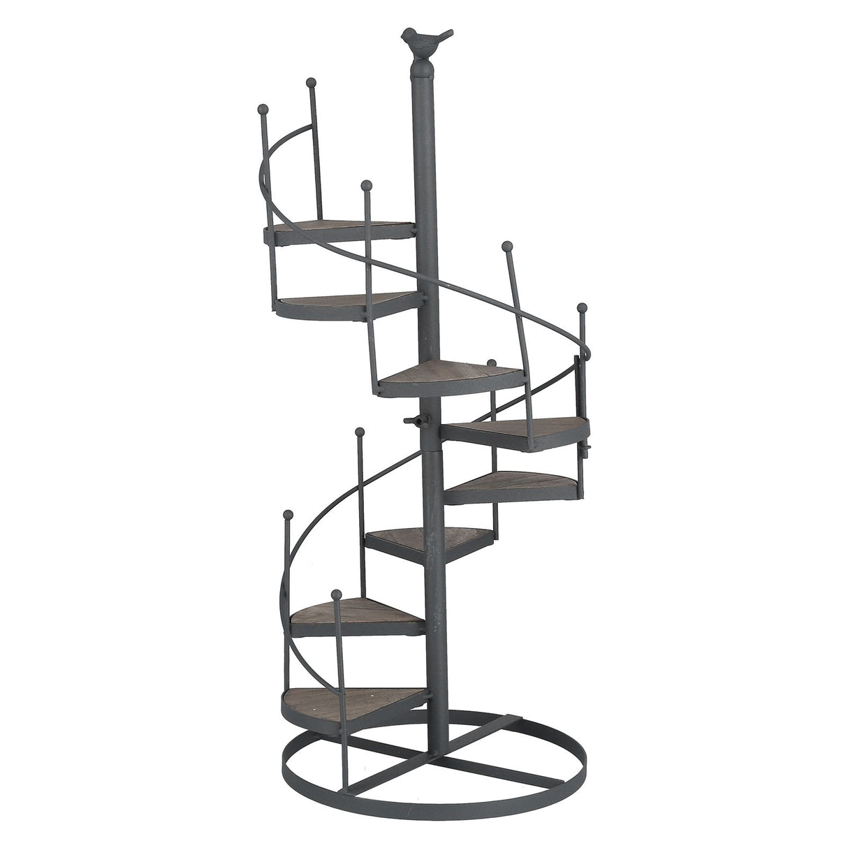European Style Decorative Plant Shelf Multifuctional Wrought Iron Plant Rack Easy to Install for Balcony and Living Room