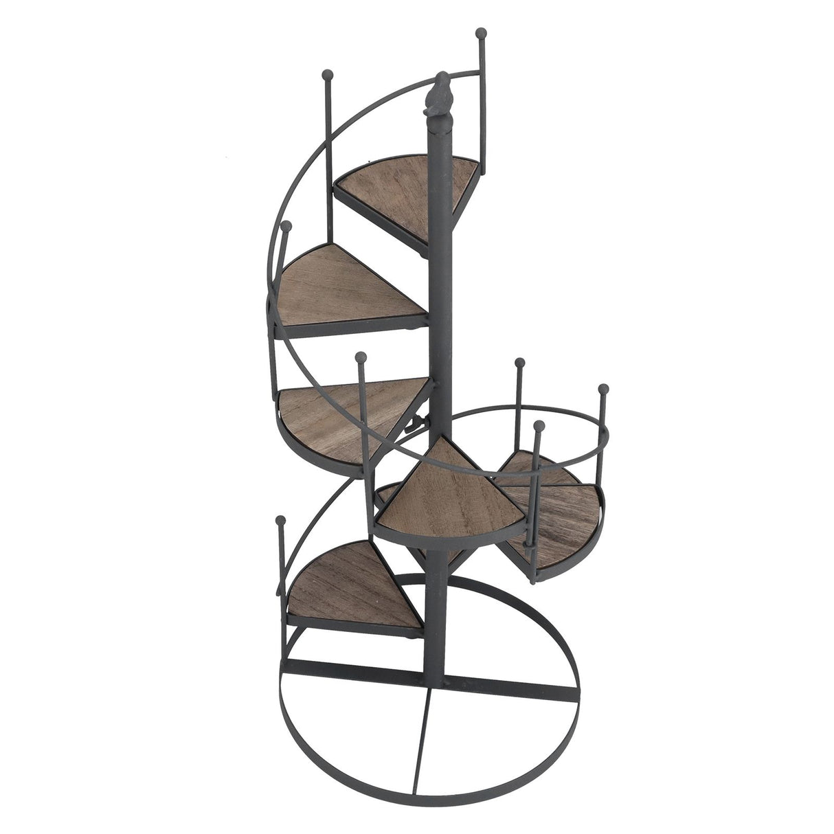 European Style Decorative Plant Shelf Multifuctional Wrought Iron Plant Rack Easy to Install for Balcony and Living Room