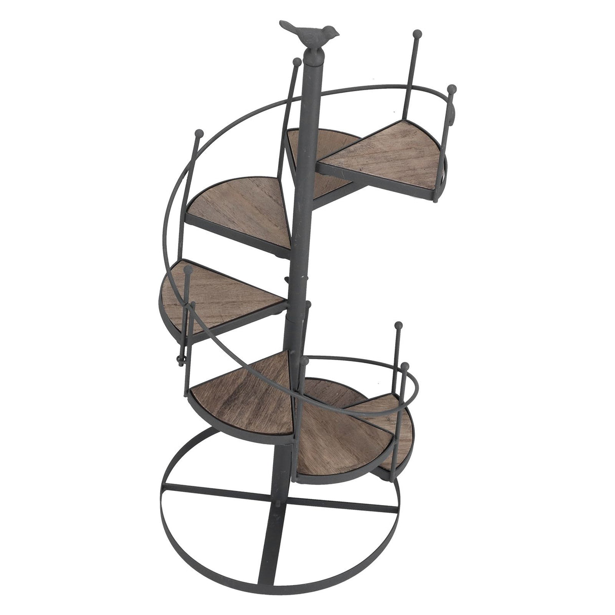 European Style Decorative Plant Shelf Multifuctional Wrought Iron Plant Rack Easy to Install for Balcony and Living Room