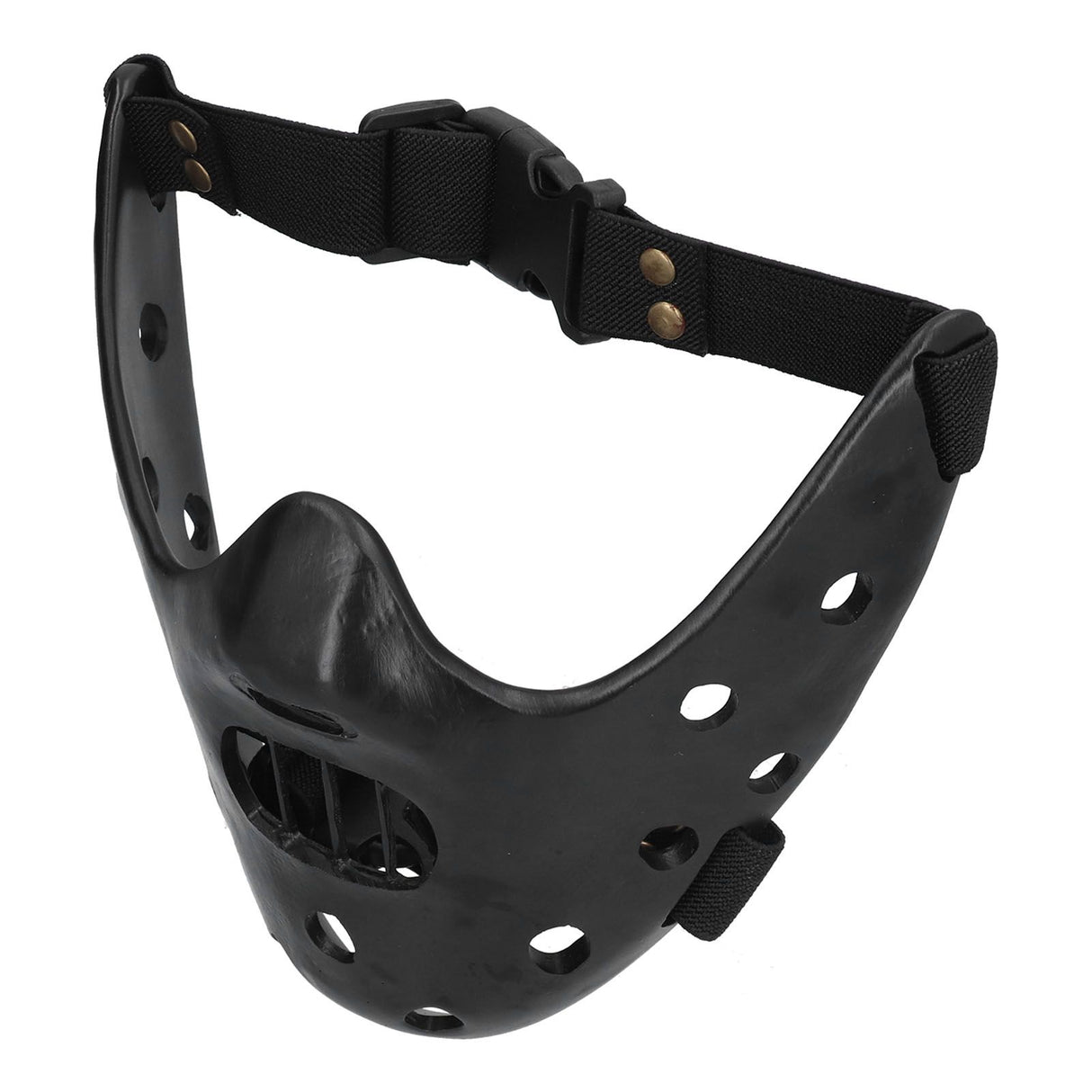 Lamb Mask Black Durable Adjustable Resin Cosplay Mask for Halloween Carnival Parties