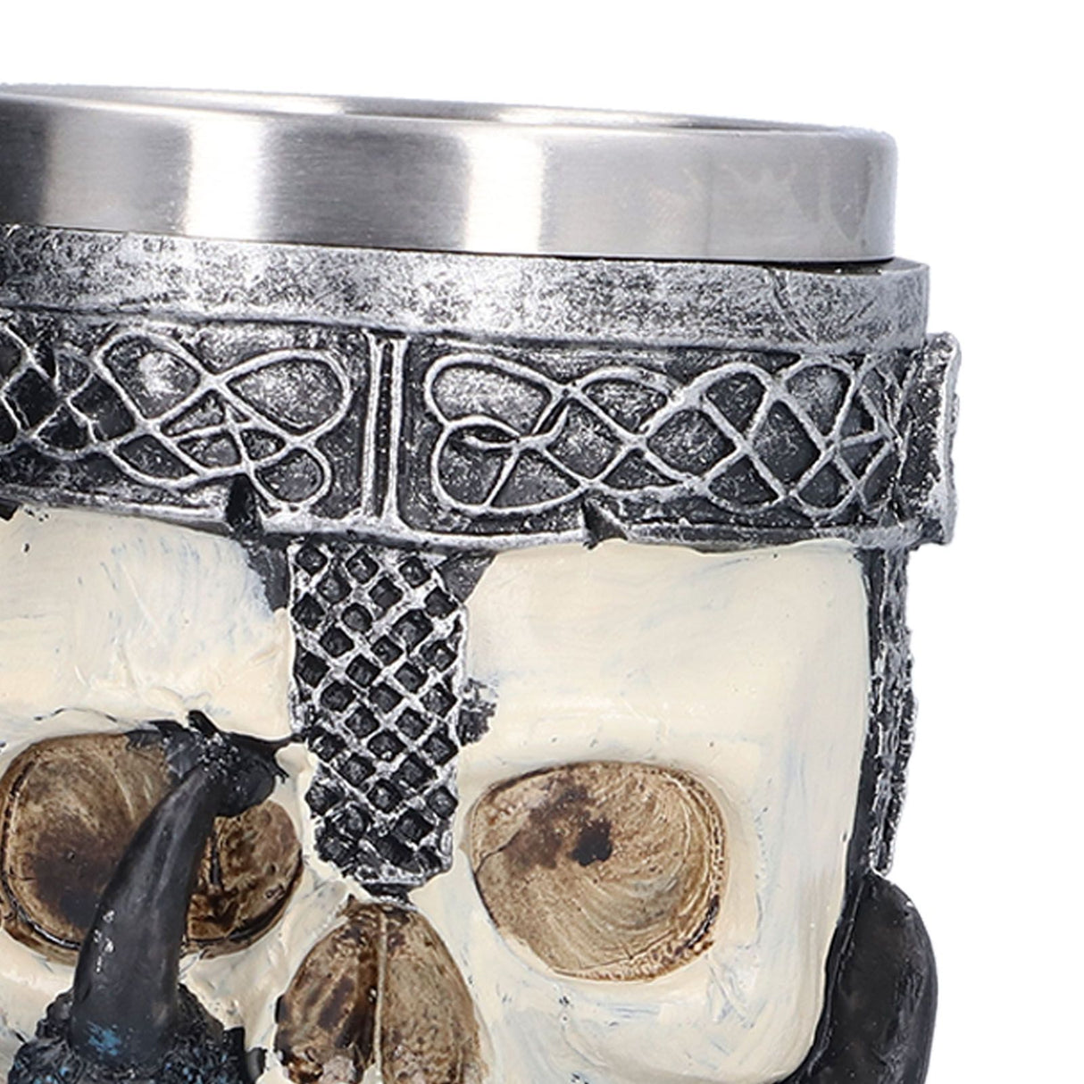 Skull Head Wine Goblet with Stainless Steel Inner Personalized Claw Skull Cup for Home