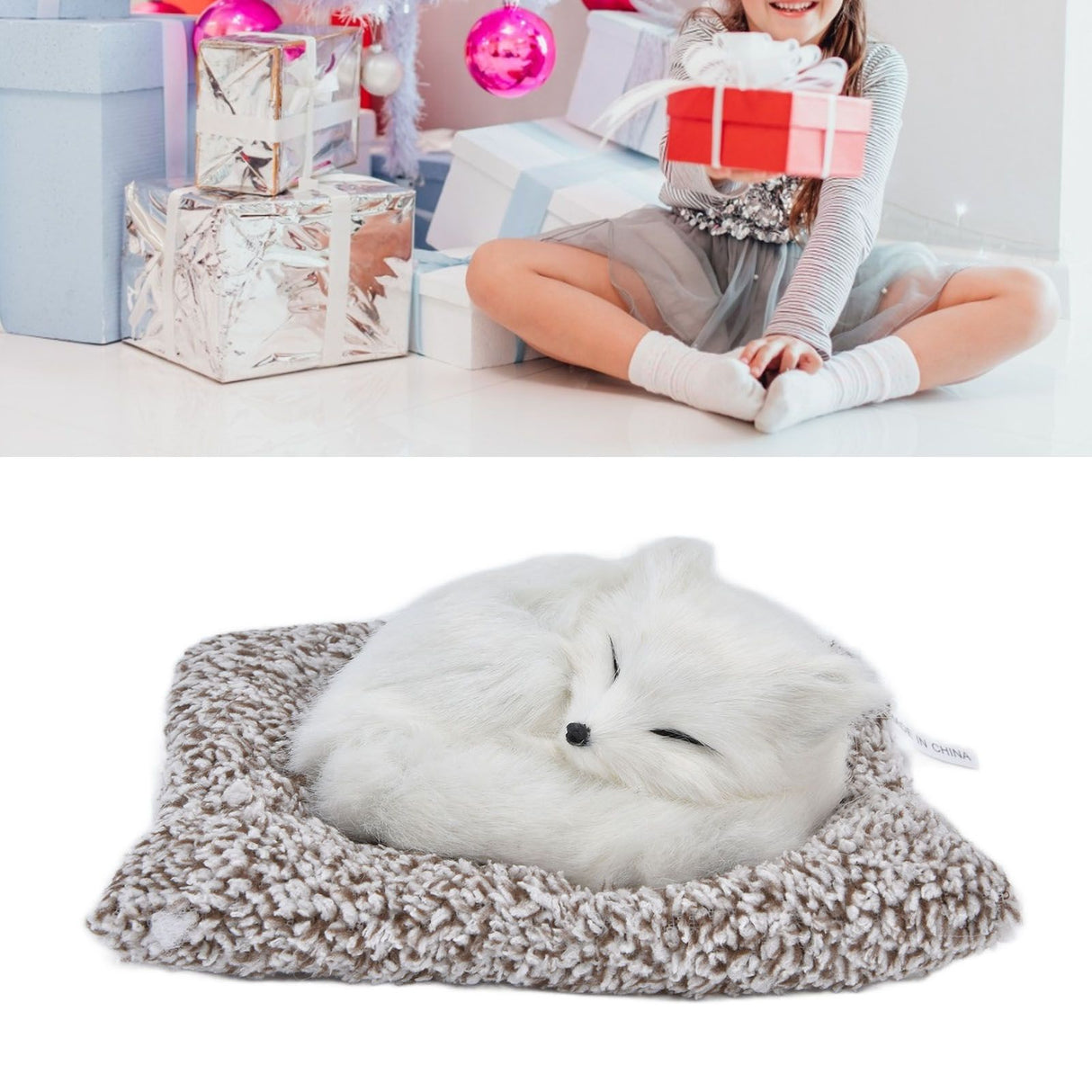 Lovely Simulation Animal Ornaments Plush Toy Photography Props Christmas Decoration Birthday Gift
