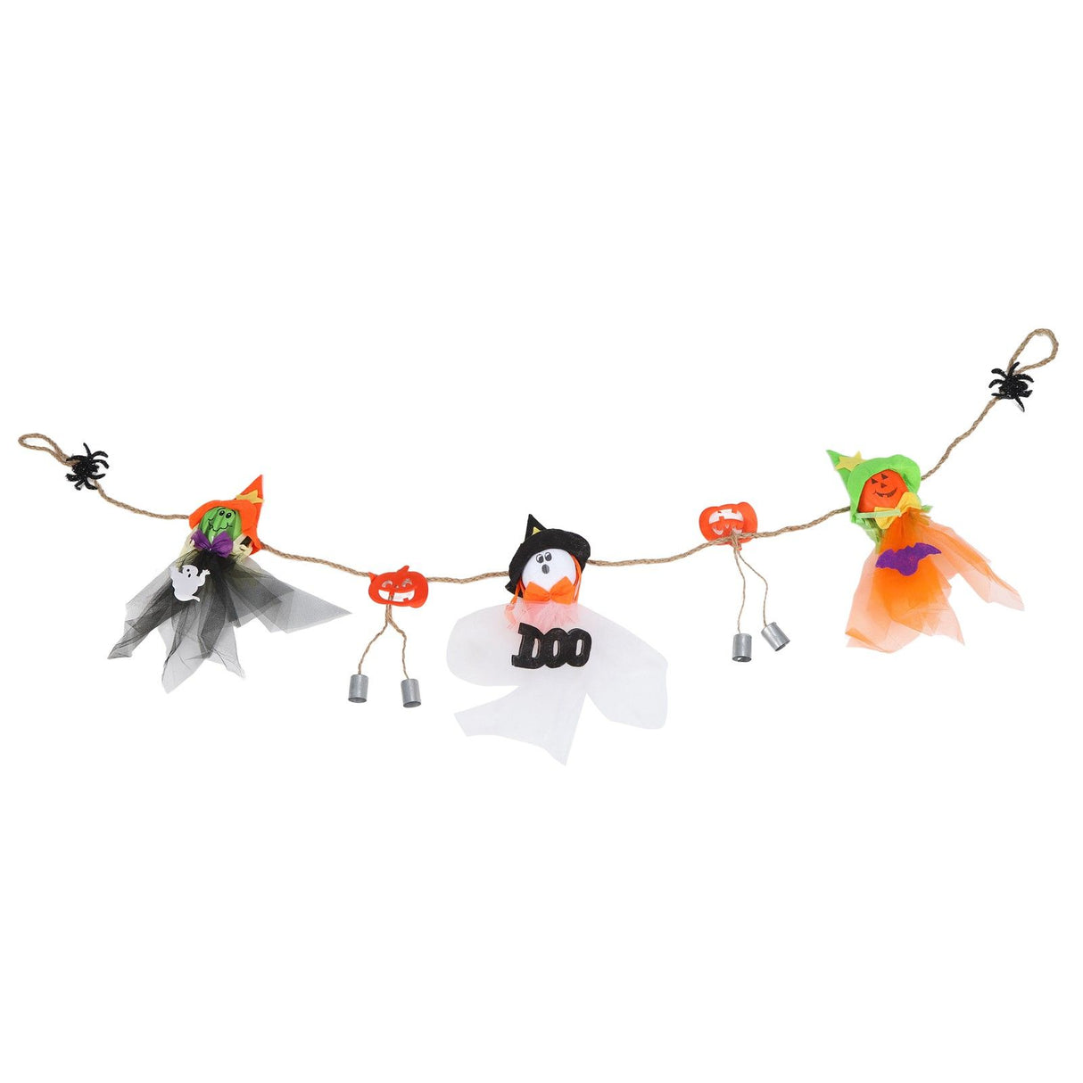 Pumpkin Witch Design Hanging Doll Halloween Pendant Ornament for Costume Party Bar DecorWith Jingle Bell