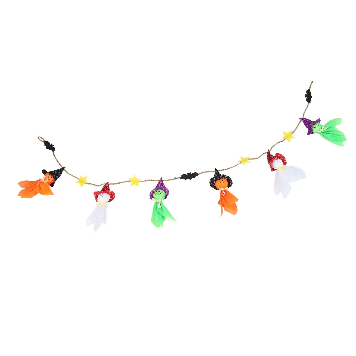 Pumpkin Witch Design Hanging Doll Halloween Pendant Ornament for Costume Party Bar DecorWithout Jingle Bell