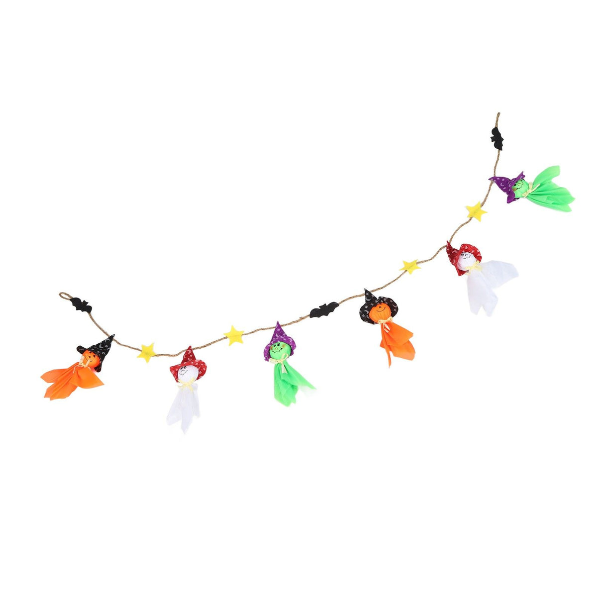 Pumpkin Witch Design Hanging Doll Halloween Pendant Ornament for Costume Party Bar DecorWithout Jingle Bell