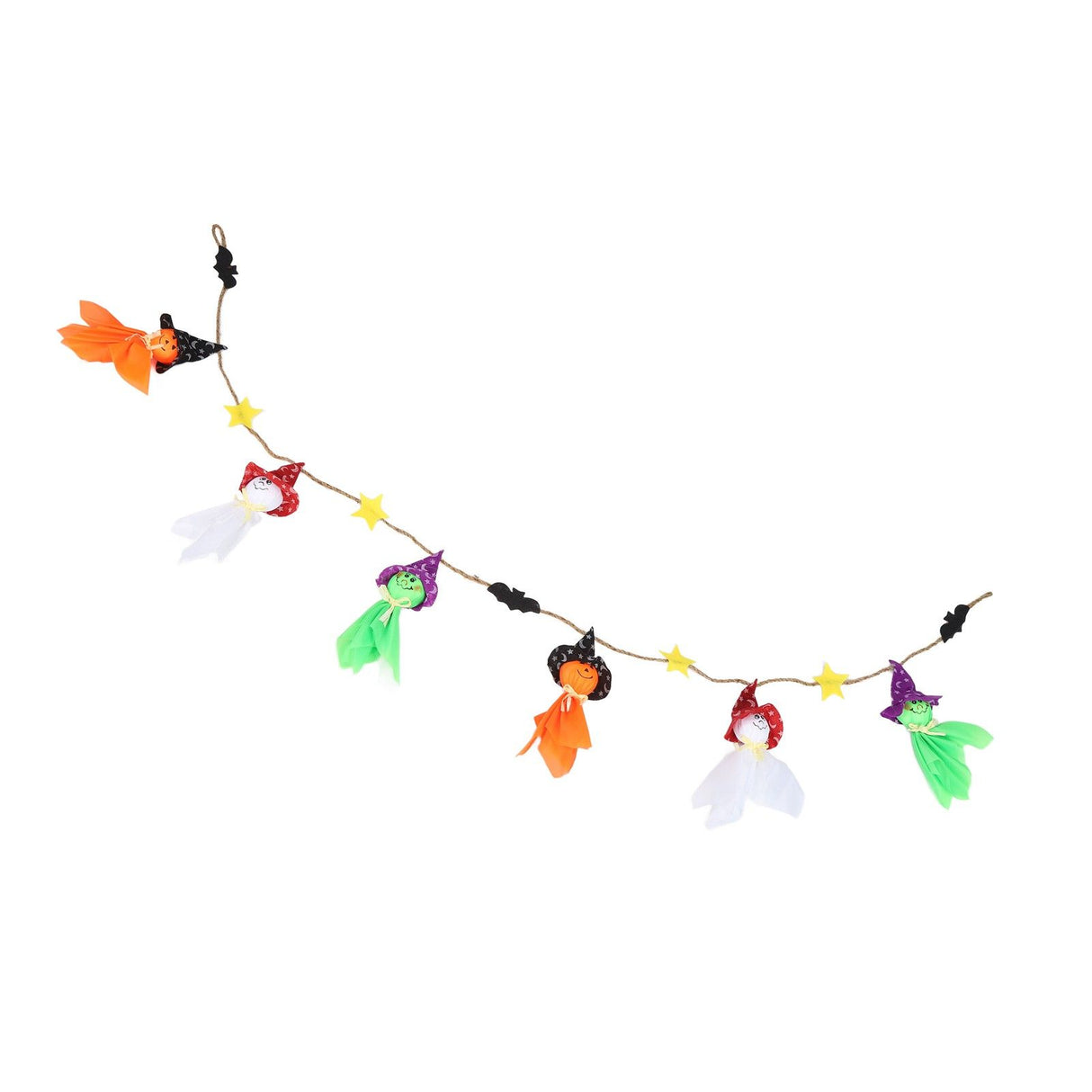 Pumpkin Witch Design Hanging Doll Halloween Pendant Ornament for Costume Party Bar DecorWithout Jingle Bell