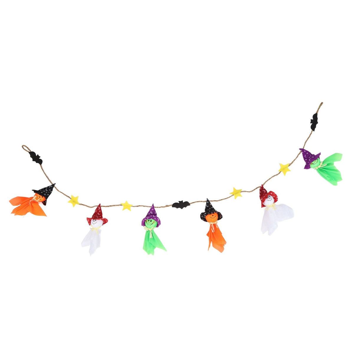 Pumpkin Witch Design Hanging Doll Halloween Pendant Ornament for Costume Party Bar DecorWithout Jingle Bell