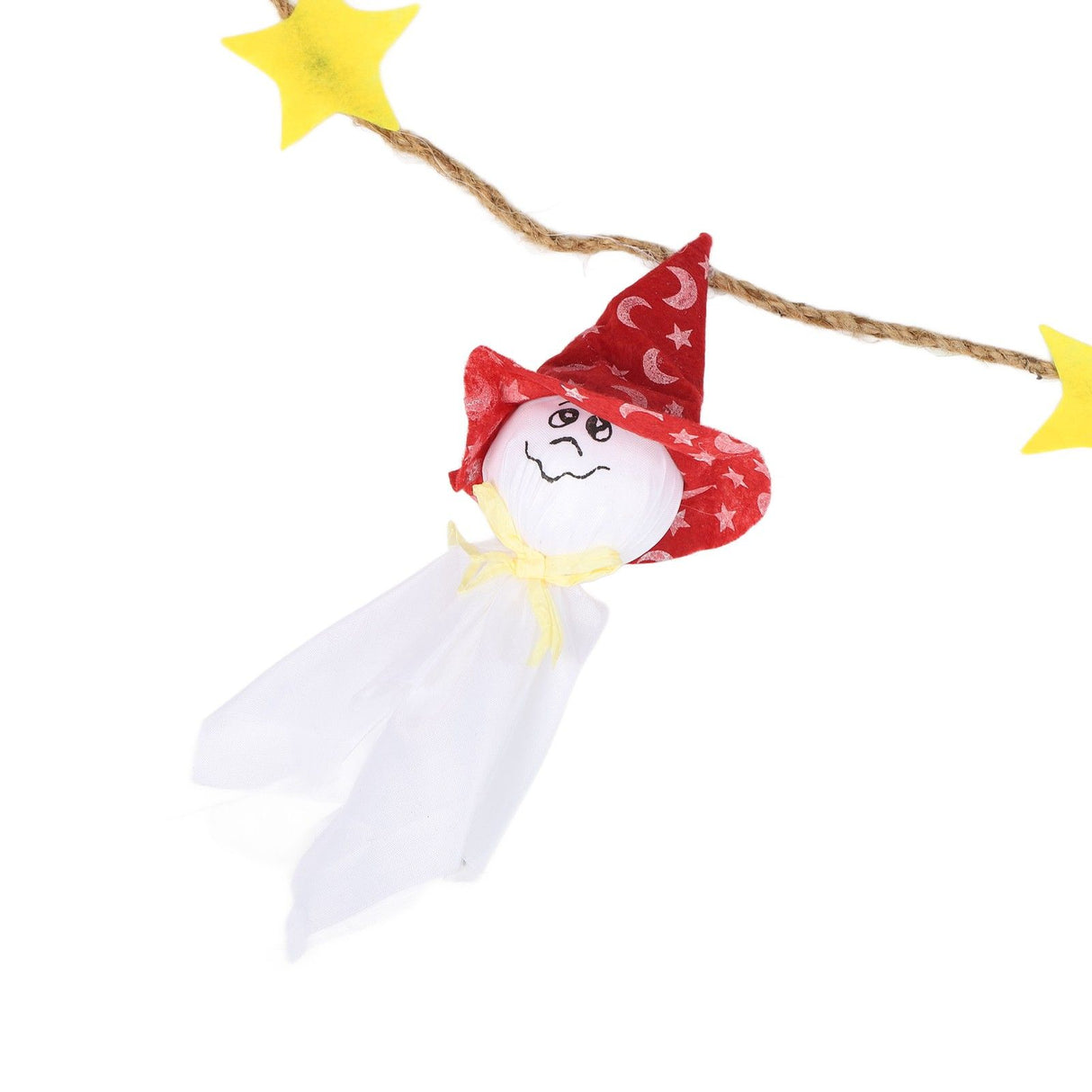 Pumpkin Witch Design Hanging Doll Halloween Pendant Ornament for Costume Party Bar DecorWithout Jingle Bell