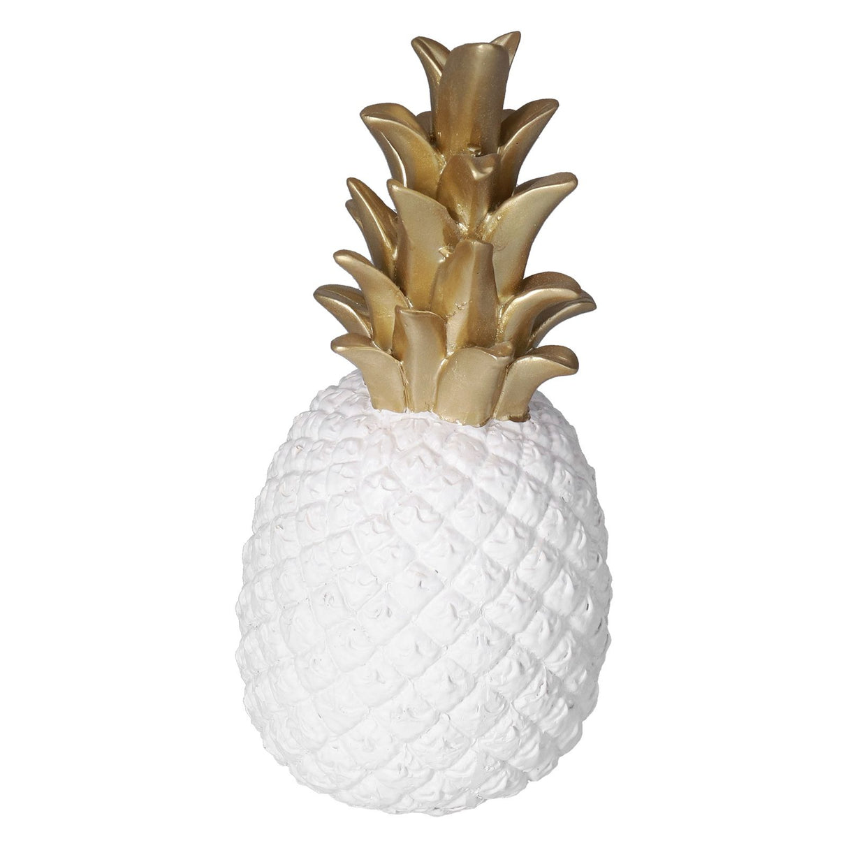 Resin Artificial Pineapple Decoration Household Decorative Pineapple Nordic Home Desk Decor DecorationWhite Gold, Medium