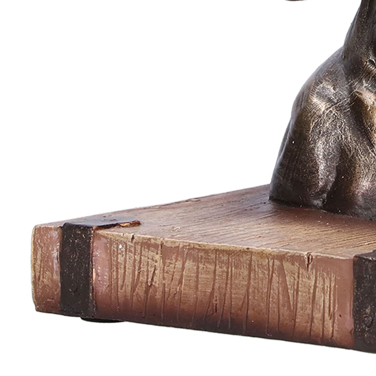 Multifunctional Horse Head Sculpture Resin Horse Bookends for Home Office Living RoomBS20900 Bronze Horse