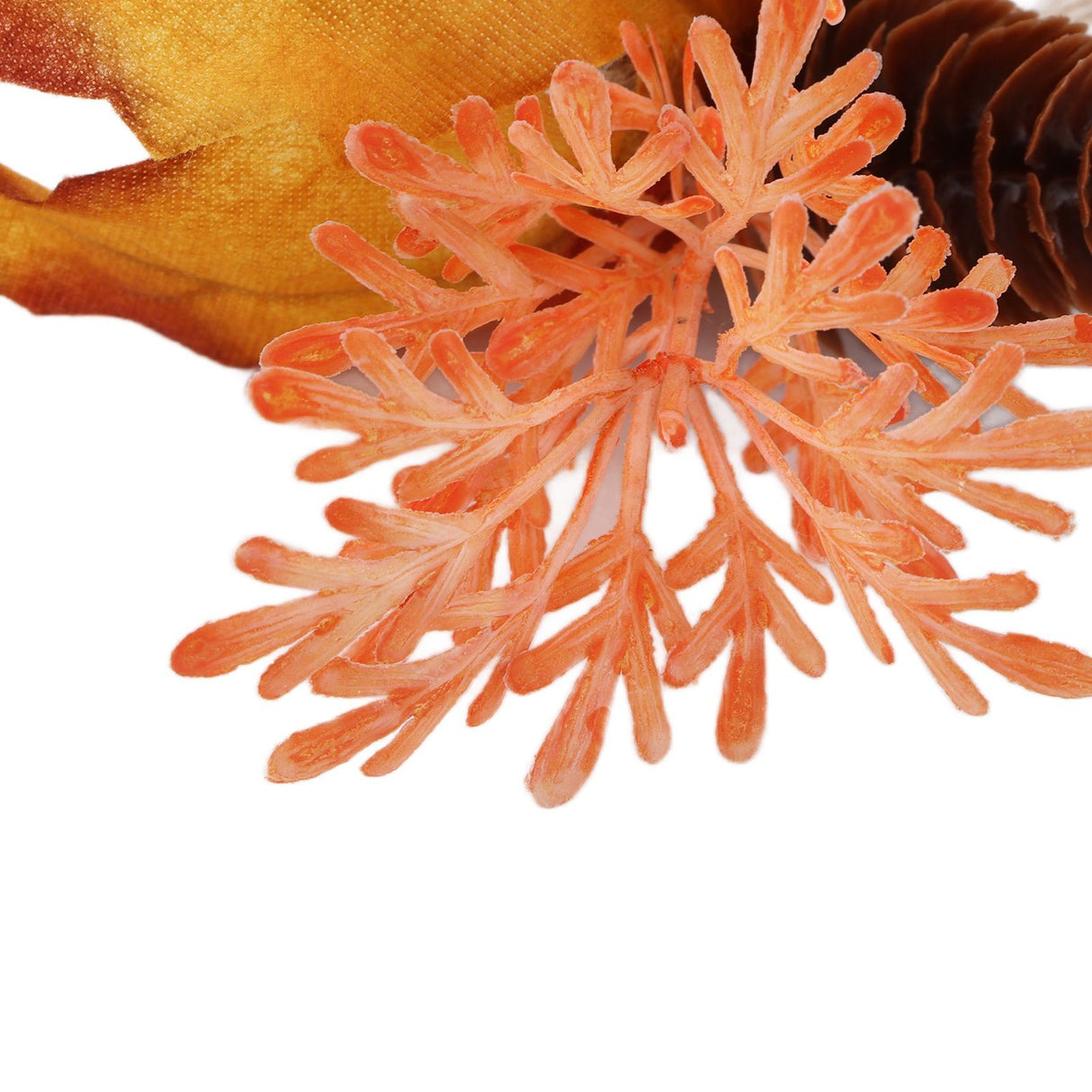2Pcs Innovative Napkin Ring Decorative Simulation Flower Napkin Holder for Wedding BirthdayMaple Pine Cone