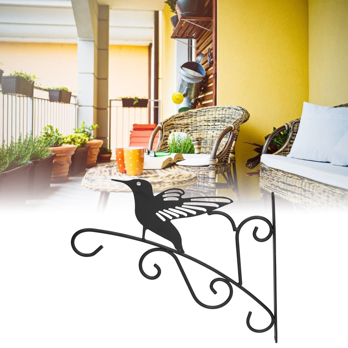 Decorative Hanging Plants Bracket Wall Mounted Plant Hanger for Gardening Living Room