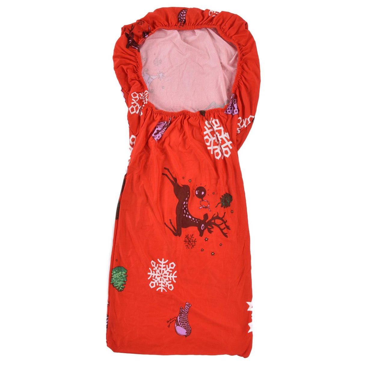 Polyurethane Fiber Christmas Chair Cover Stretchy Anti Folding Stretchable Dining Chair Cover for Party Holiday Home Christmas Snowflakes
