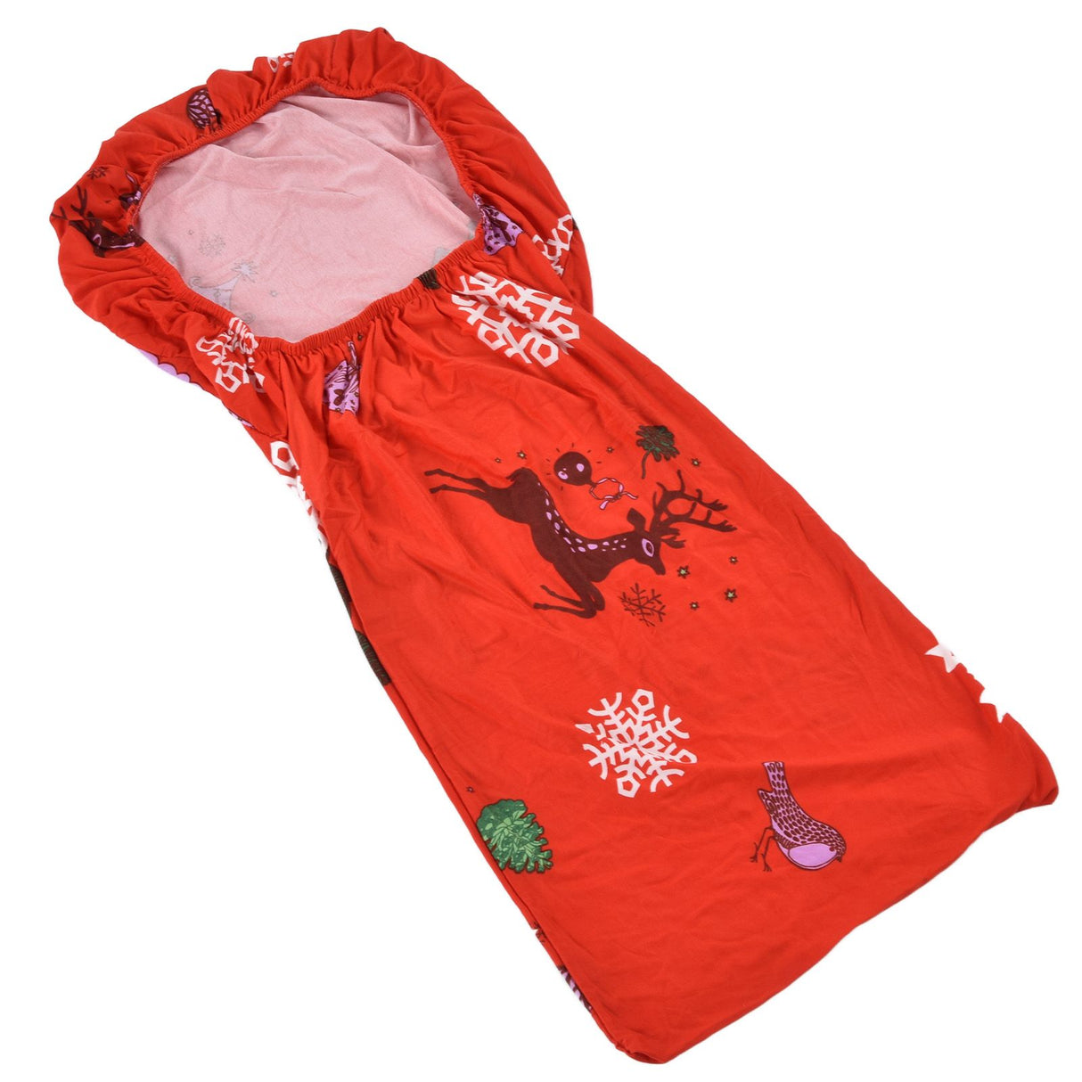 Polyurethane Fiber Christmas Chair Cover Stretchy Anti Folding Stretchable Dining Chair Cover for Party Holiday Home Christmas Snowflakes