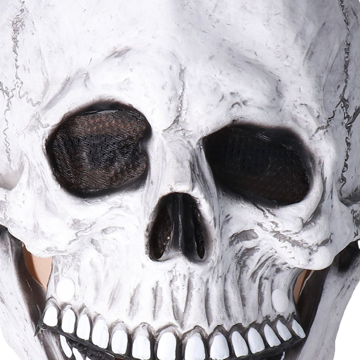 Halloween Skull Helmet Full Head Skull Mask Latex Cosplay Costume Horror Skull Mask for Festival PartyLight Grey