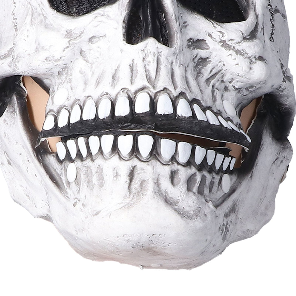 Halloween Skull Helmet Full Head Skull Mask Latex Cosplay Costume Horror Skull Mask for Festival PartyLight Grey