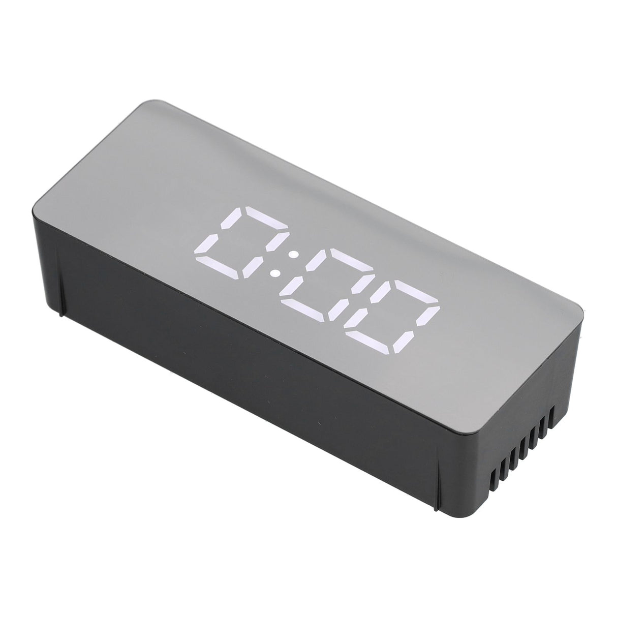 LED Mirror Alarm Clock Rectangular Digital Clock with Temperature Display for Bedroom Living Room Office Travel