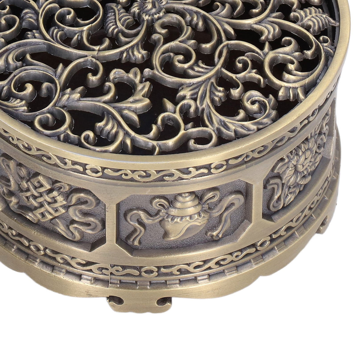 Incense Holder Burner Copper Aroma Burner Home Decoration Ornament for Indoor Temple