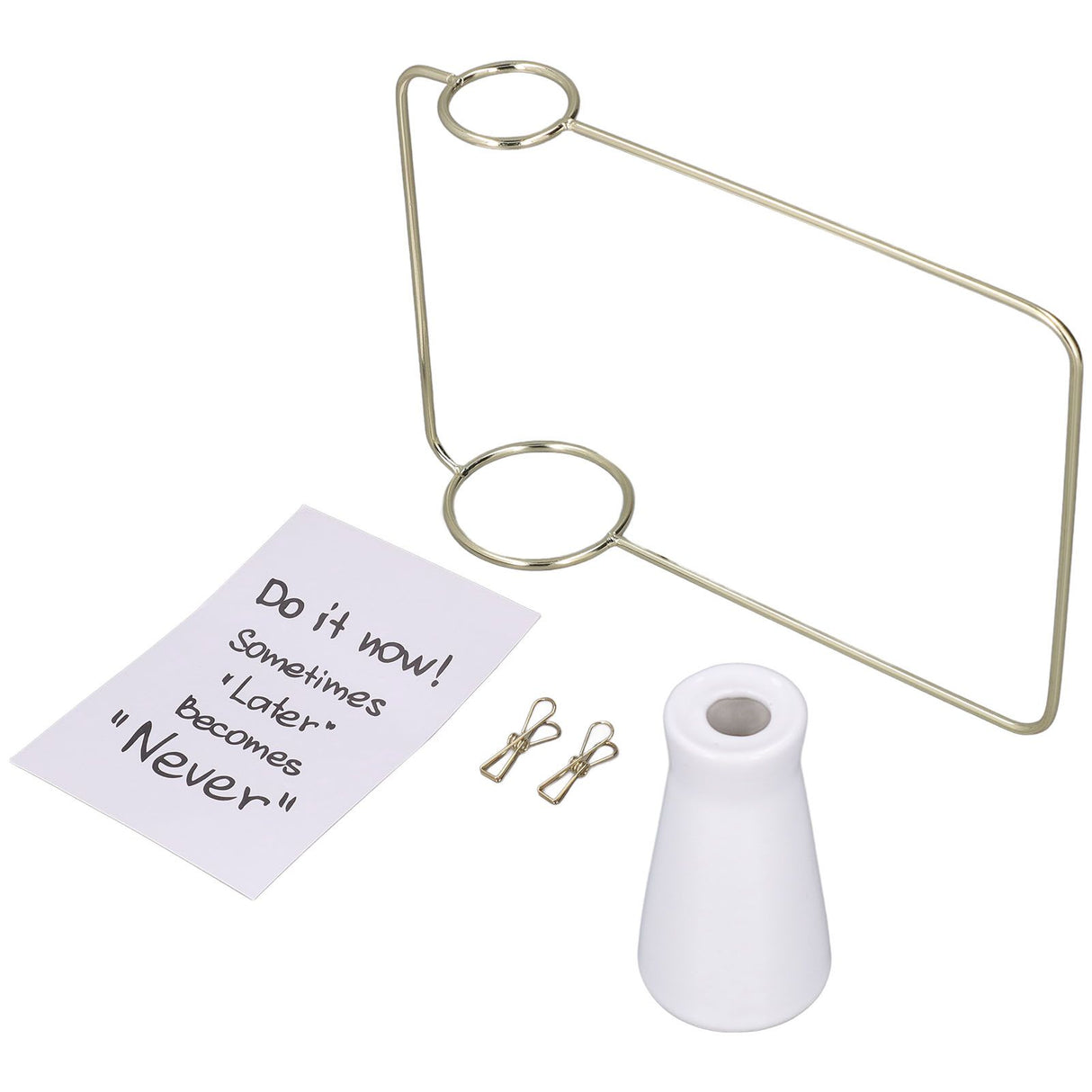 Metal Photo Frame Vase Decor Simple Elegant Design Nordic INS Style Hydroponic Vase for Bedrooms Study Rooms Offices