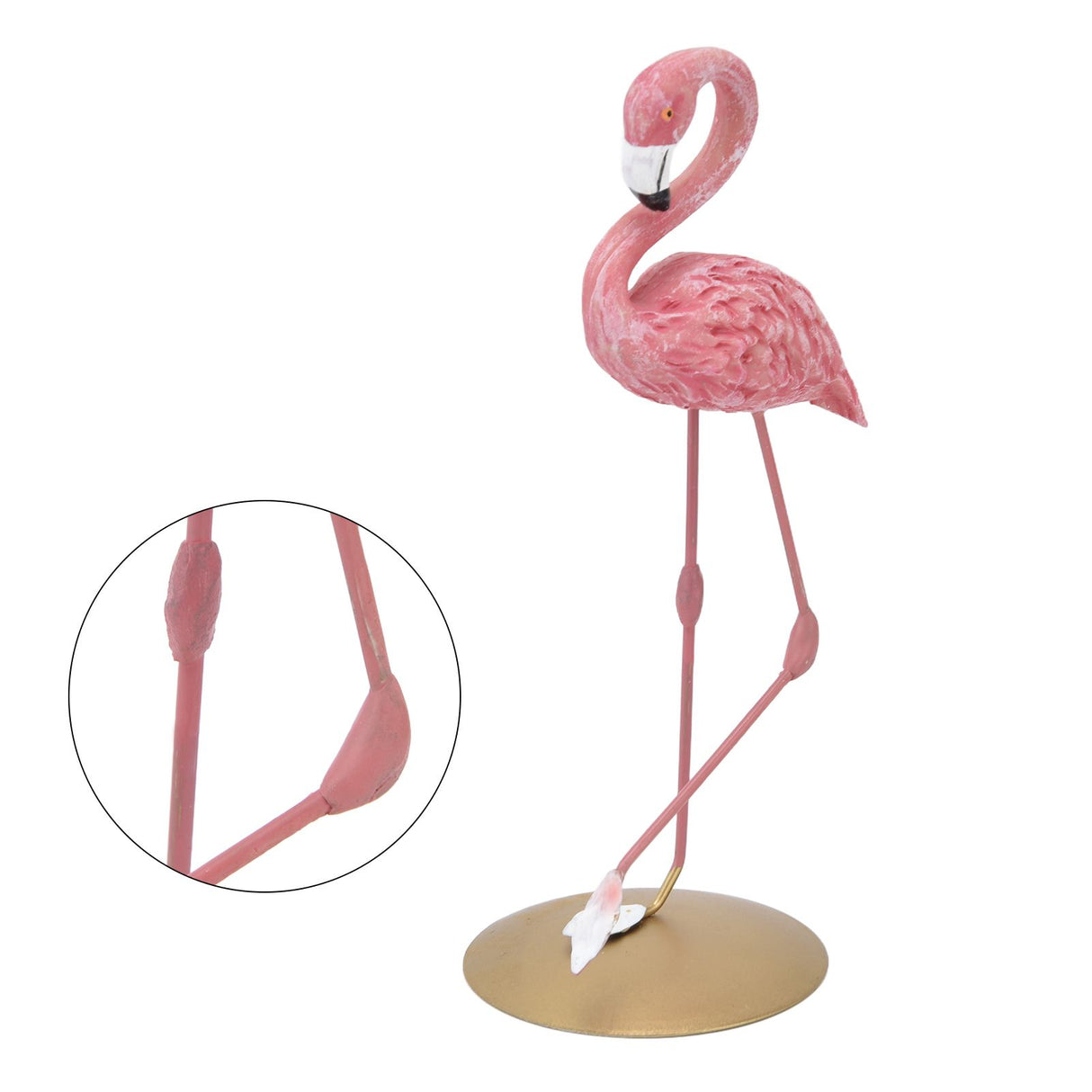 Pink Flamingo Statue Ornaments Resin Figurine Home Decoration Accessories for Living Room Bedroom Study