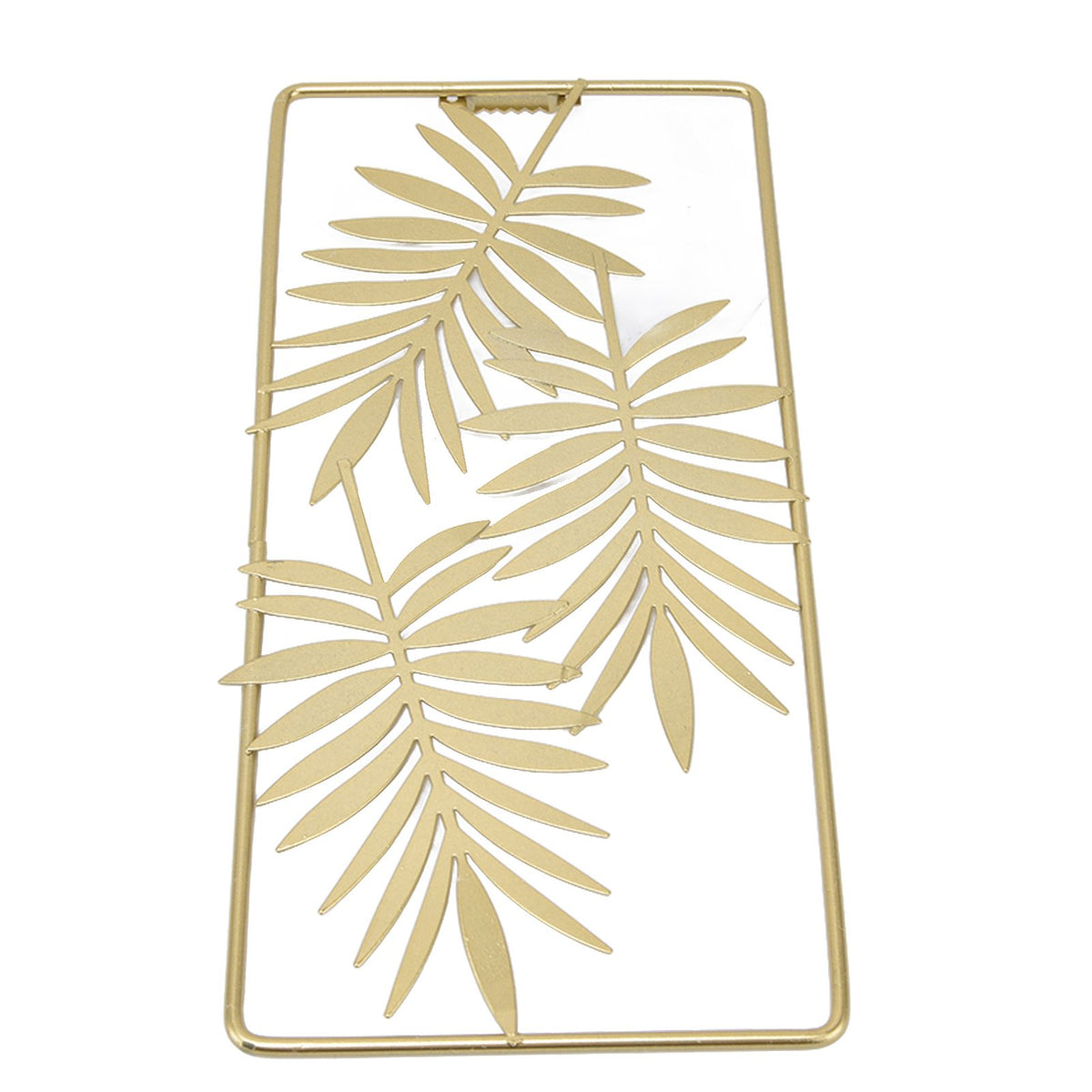 Metal Leaf Wall Decor Golden Nordic Style Elegant Ambience Sturdy Durable Wear Resistant Metal Wall Decor